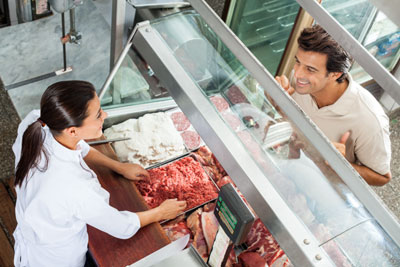 Butchers Mince at retail shop