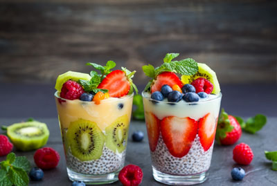 Two healthy smoothies