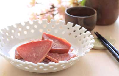 Beef Tongue Cooked and displayed